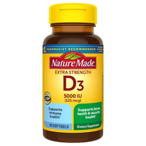 Vitamin D3 Extra Strength 5000 IU (125 mcg) Softgels